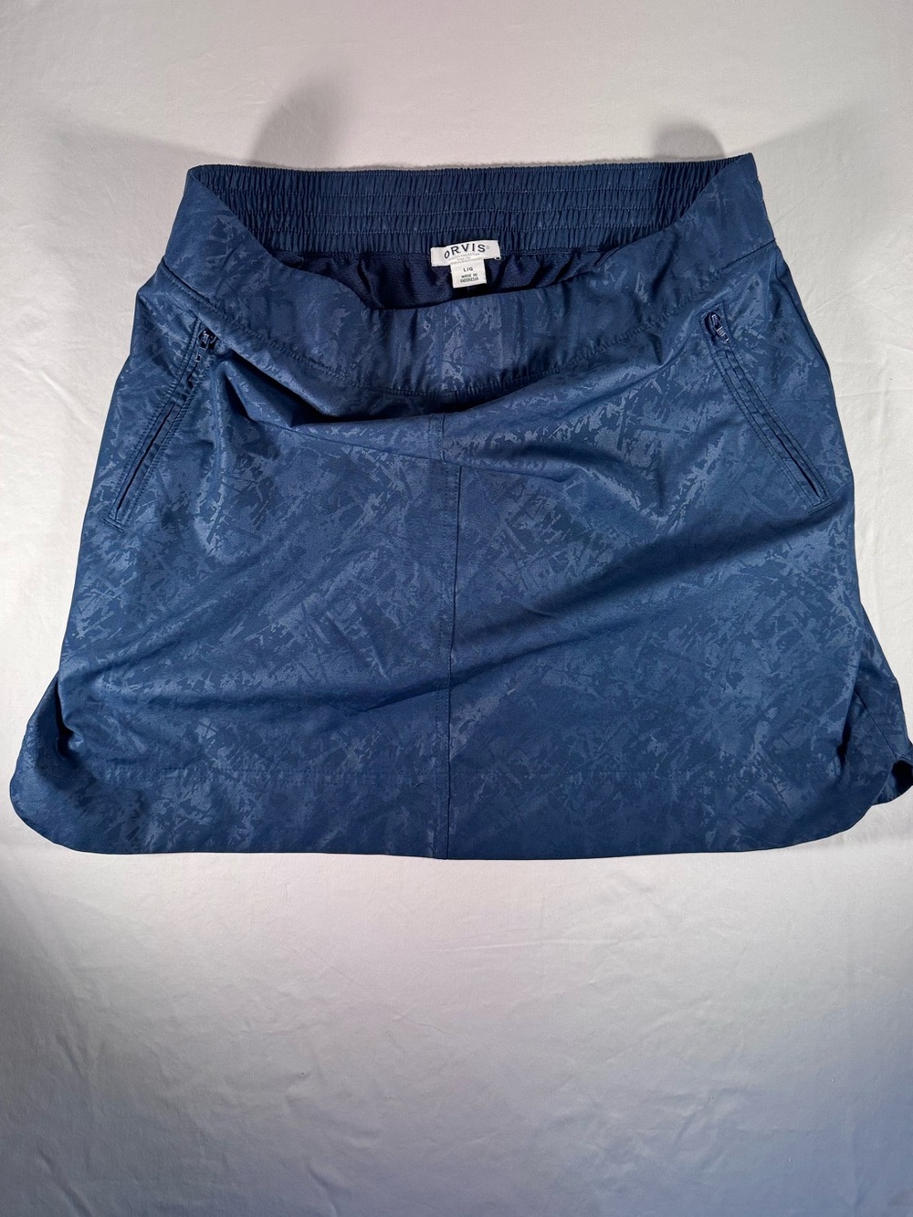 Orvis Classic Collection Embossed Skort Navy Blue